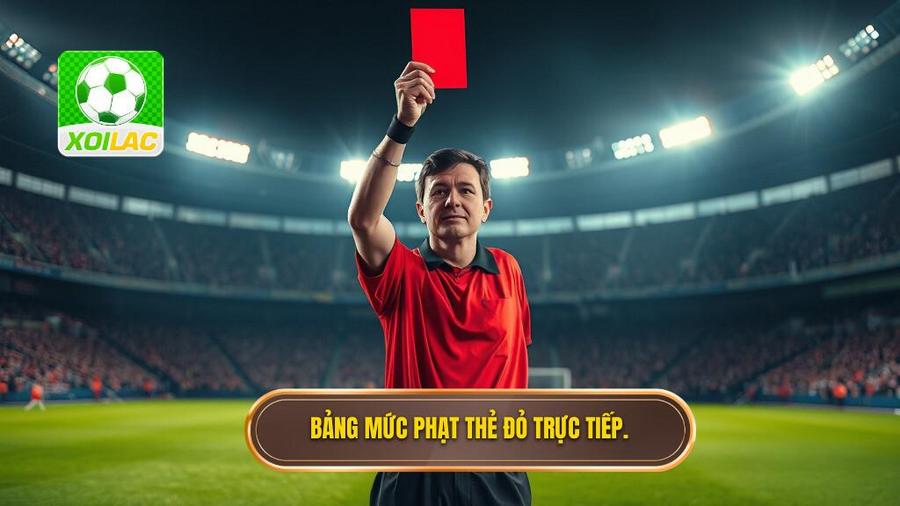 Thẻ đỏ trực tiếp bị cấm mấy trận? Phân tích chi tiết quy định kỷ luật bóng đá 3 3. Bảng mức phạt thẻ đỏ trực tiếp.