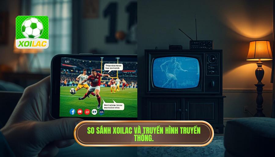 Bảng so sánh trải nghiệm Xoilac xem trực tiếp V League và truyền hình truyền thống